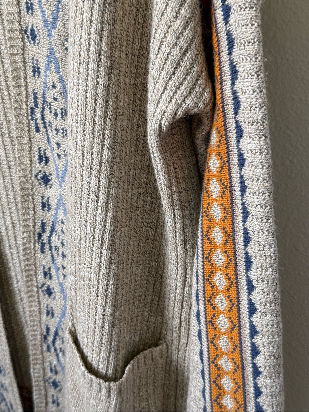 Lucky Brand Fair Isle Open-Front Cardigan - Picture 2 of 6